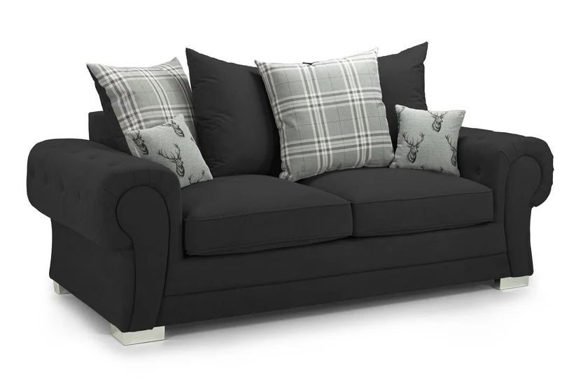 Verona Low Back Sofa Solid Wood Frame