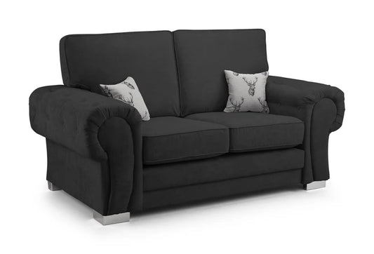 Black 2 Seater Sofa