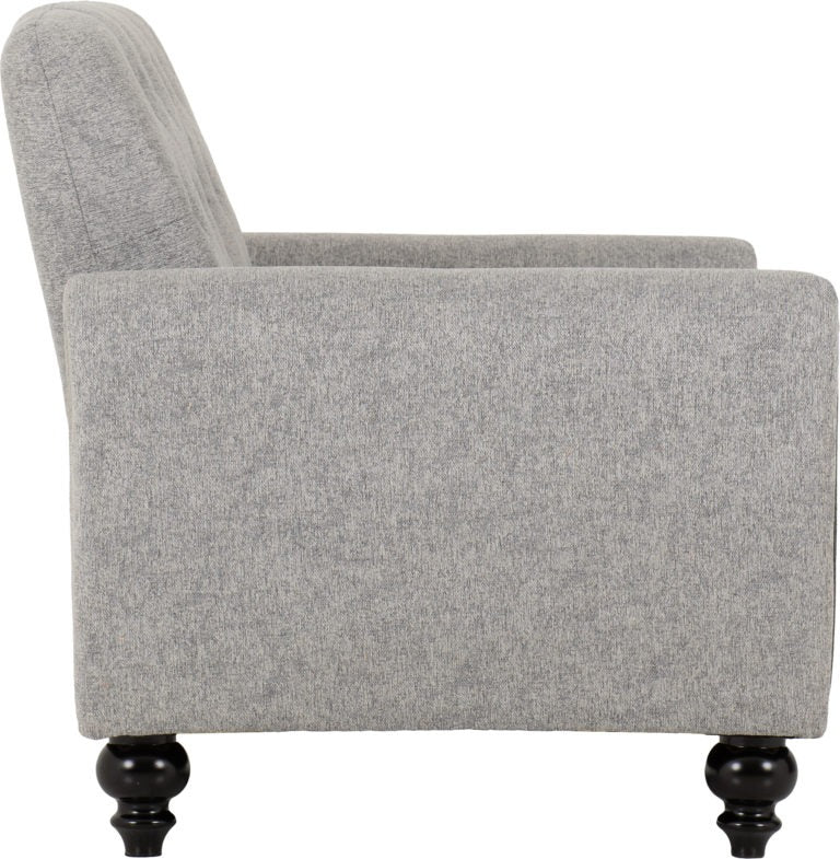 Grey Chesterfield Sofa 3+2 Suite - Light Grey Fabric