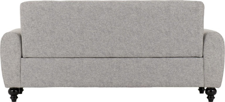 Grey Chesterfield Sofa 3+2 Suite - Light Grey Fabric