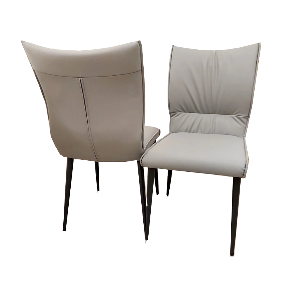 Venus Glass Kitchen Dining Table with 4 Flora Chairs