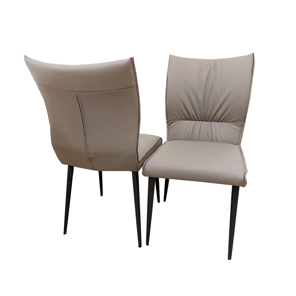 Venus Glass Kitchen Dining Table with 4 Flora Chairs