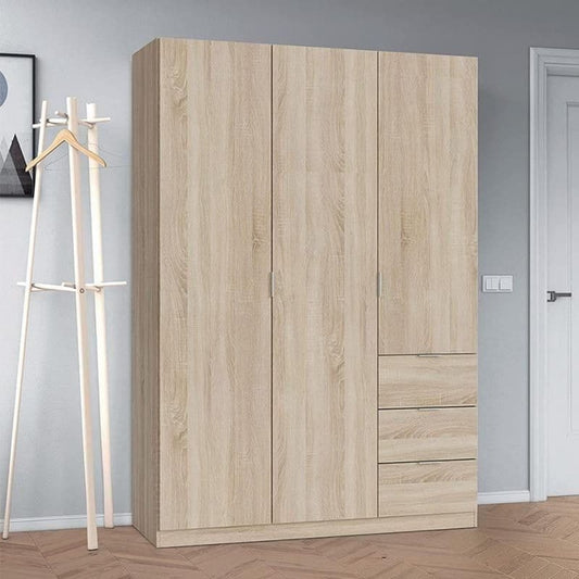 Oak Triple Wardrobe