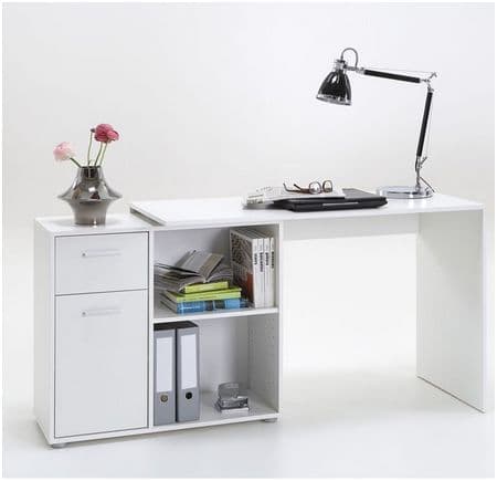 Ruben L-Shape Desk with Drawers