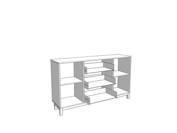 Callesso Cashmere Taupe White Oak Sideboard (154cm)