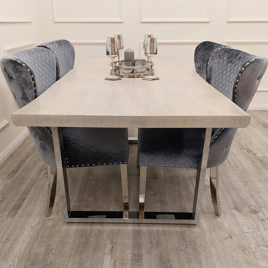concrete dining table
