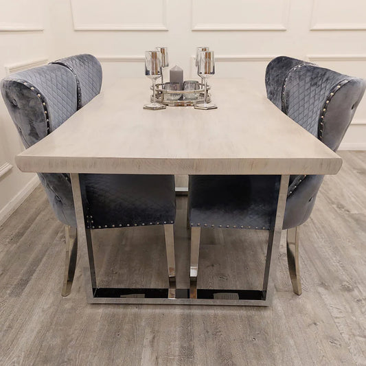 concrete dining table