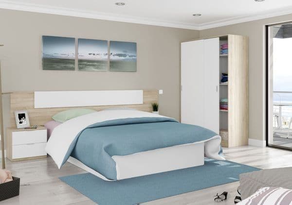 Durham Arctic 120cm Wide Sliding Wardrobe