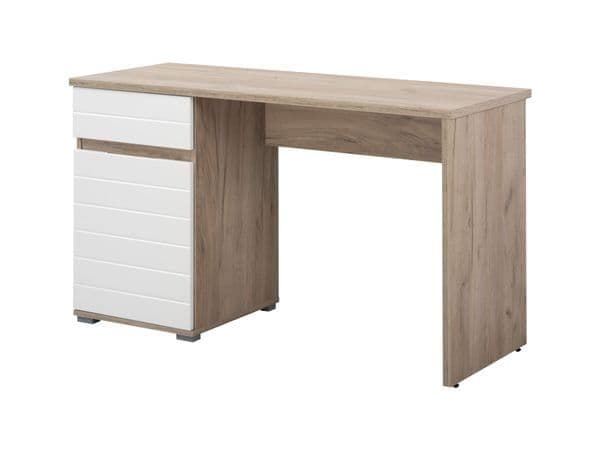 Ruby Oak and White Gloss Desk Pedestal