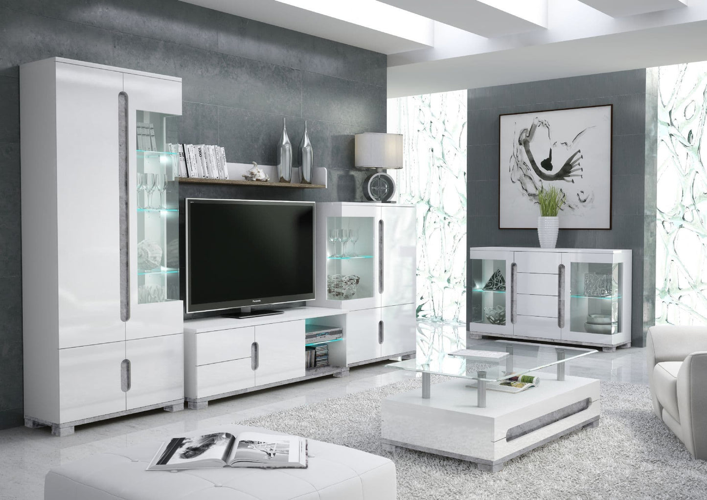 Pristina 1 Glass Drinks Cabinet