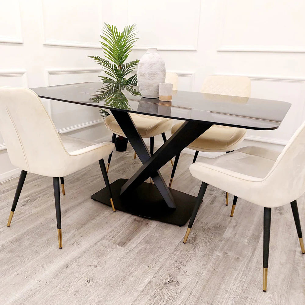 glass dining table