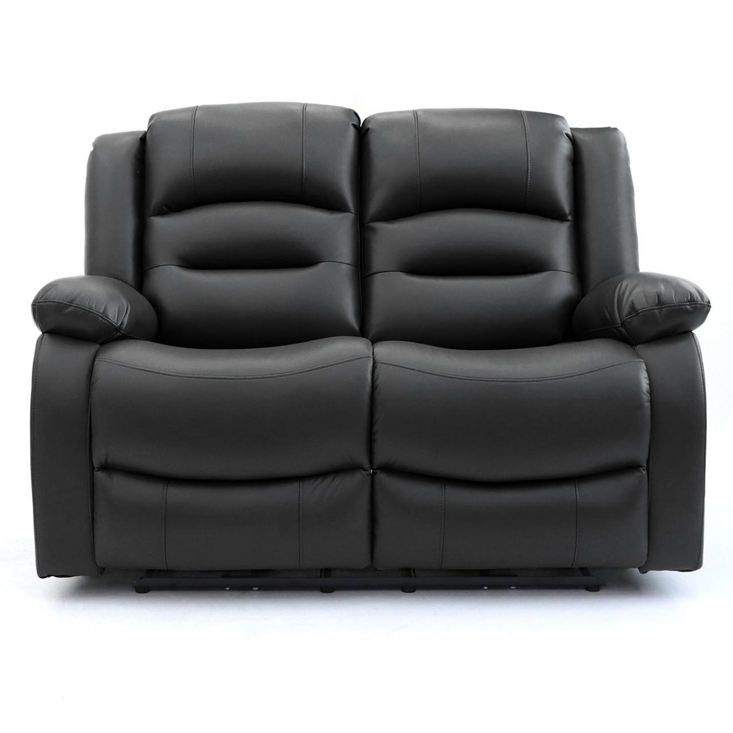 Alva 2 Seater Black Electric Recliner