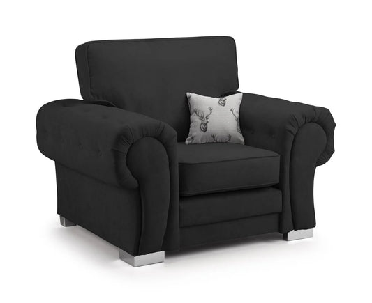 leather black 2 seater sofa