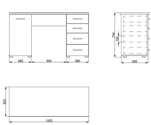 Zara Matt White Desk