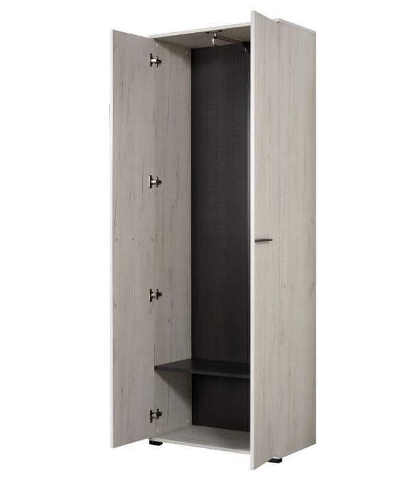 Lucerne Oak Wardrobe White