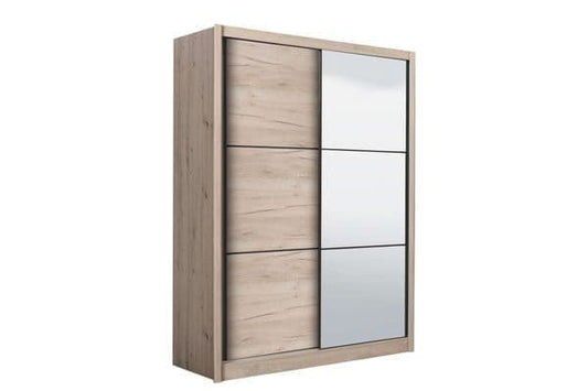 Navara Oak Effect Small Sliding Door Wardrobe