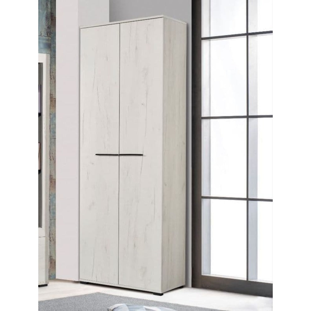 oak wardrobe white