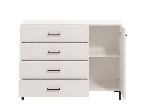 Minsk White Sideboard and Display Cabinet