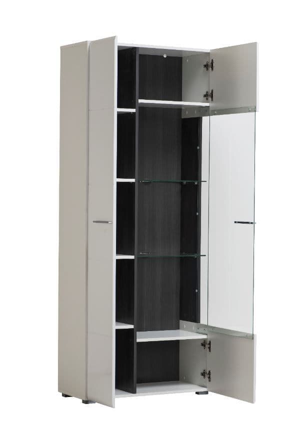 White Tall Modern Cabinet Display