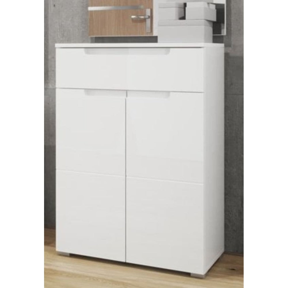 Sofia White High Gloss Tall Sideboard