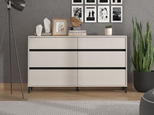 Zavalin Cashmere Wide Chest Drawers Sideboard