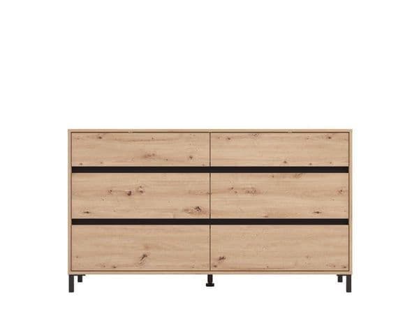 Zavalin Cashmere Wide Chest Drawers Sideboard