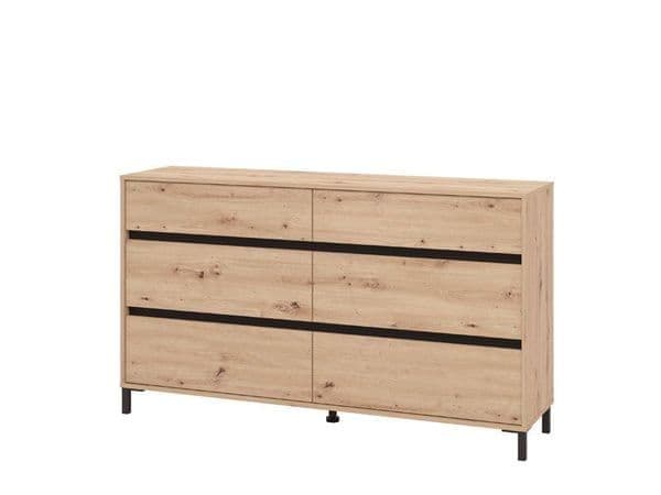 Zavalin Cashmere Wide Chest Drawers Sideboard