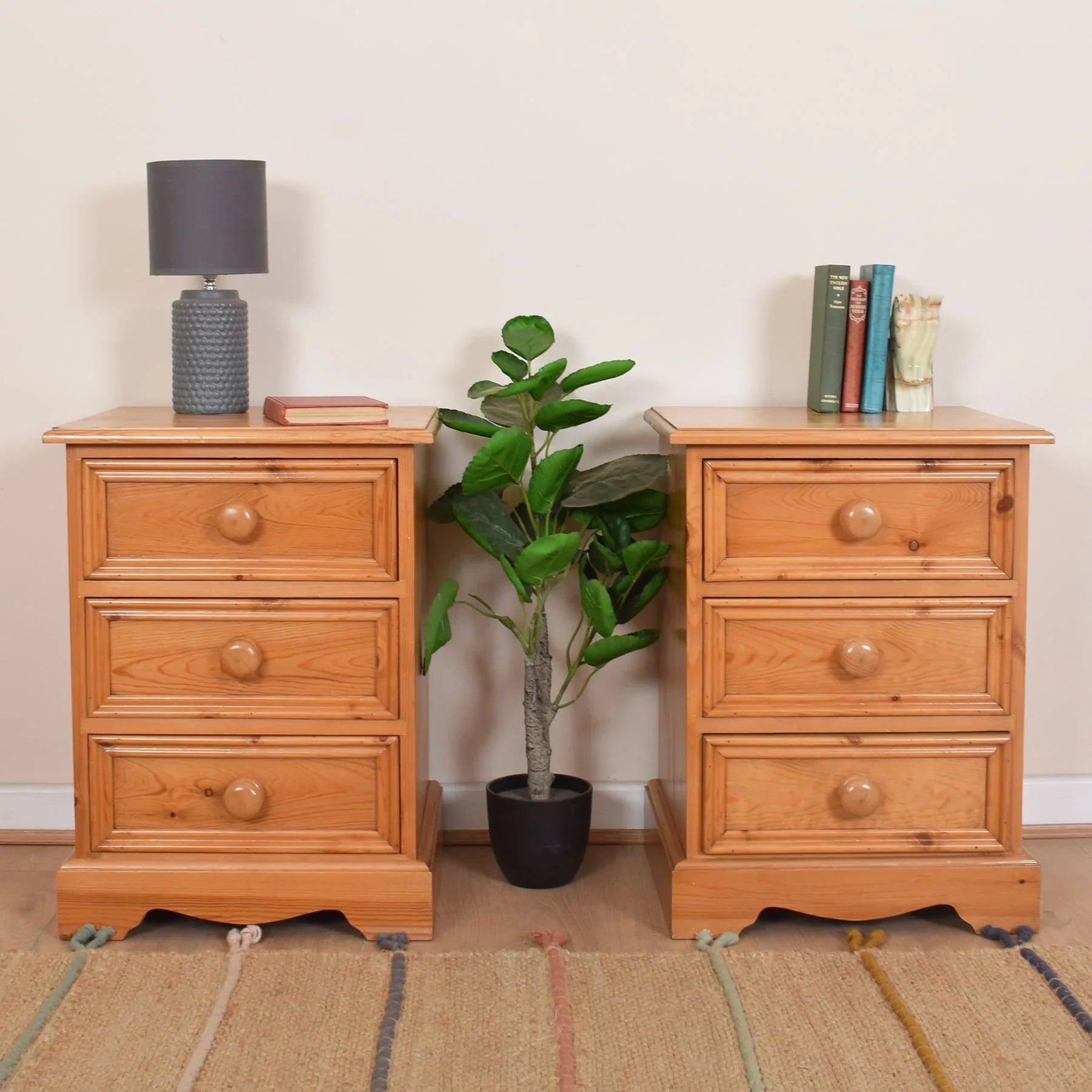 pine bedside cabinet