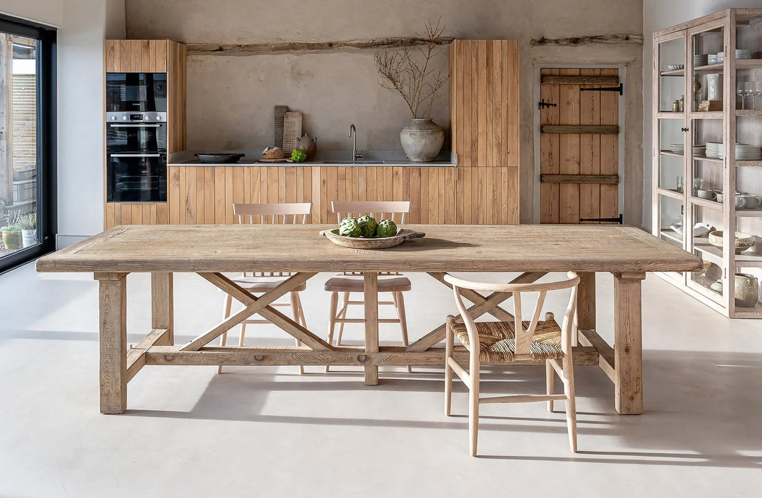 rustic dining table