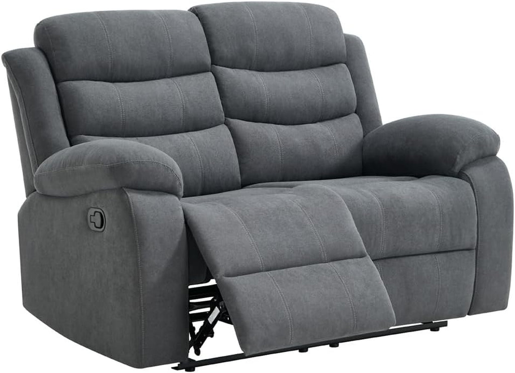 BOSTON MANUAL FABRIC RECLINER 3 + 2 + 1 SOFA ARMCHAIR SET SUITE