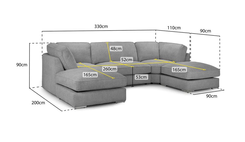 Inga Large U Shaped Sofa
