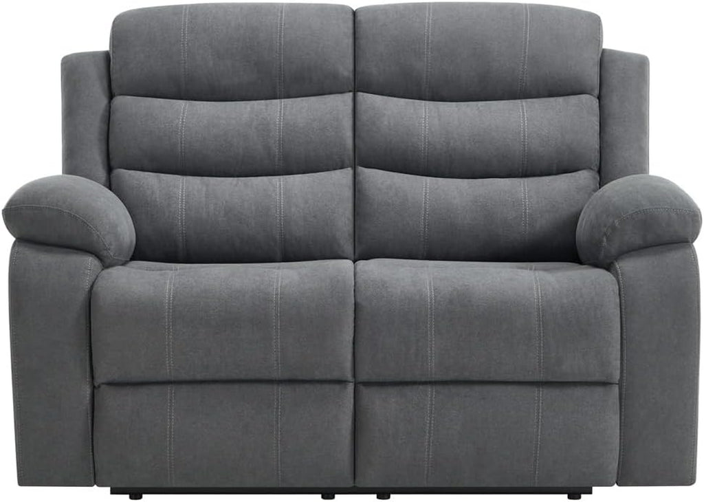 BOSTON MANUAL FABRIC RECLINER 3 + 2 + 1 SOFA ARMCHAIR SET SUITE