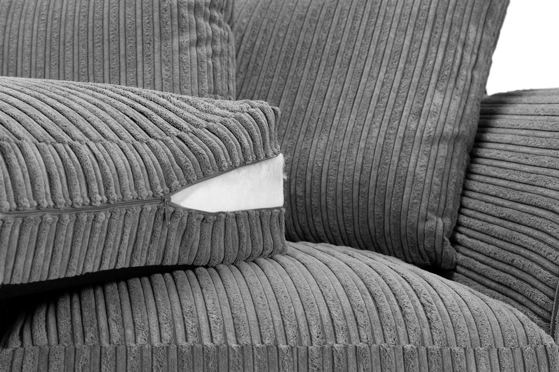 Harley Jumbo Cord Fabric Sofa 3 Seater