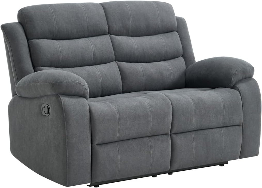 BOSTON MANUAL FABRIC RECLINER 3 + 2 + 1 SOFA ARMCHAIR SET SUITE