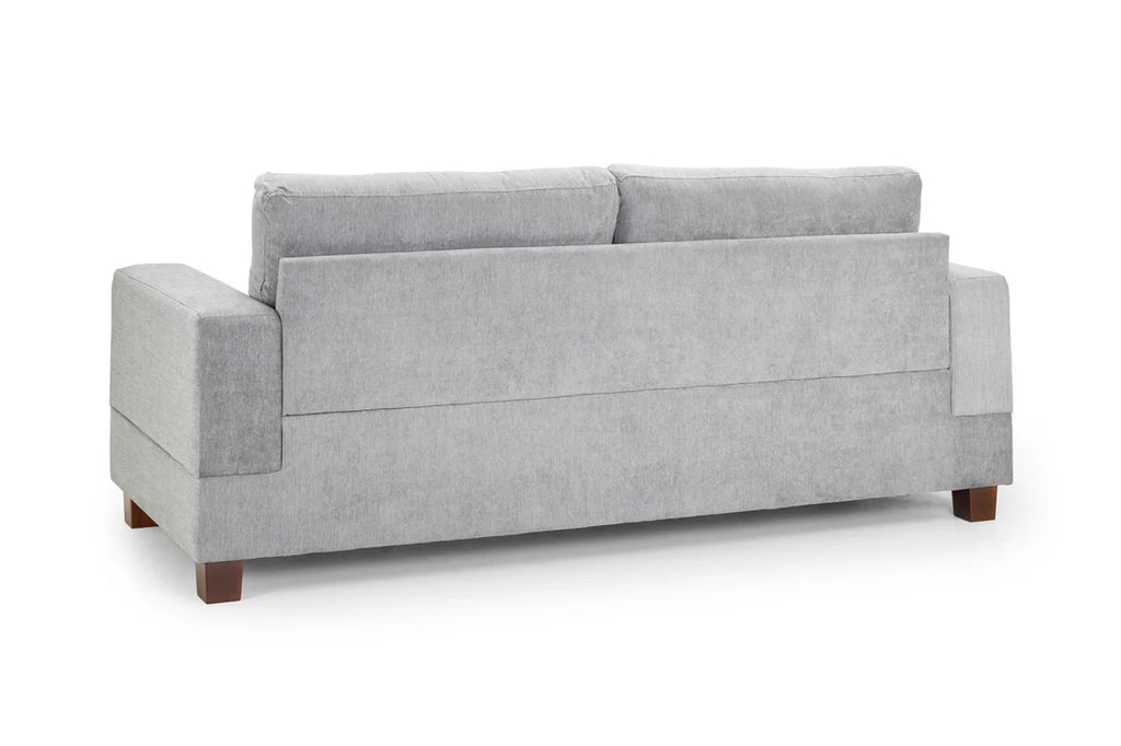 3 Seater in Grey Fabric Sofa Tweed