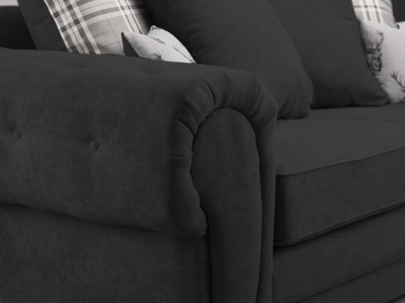 Verona Low Back Sofa Solid Wood Frame
