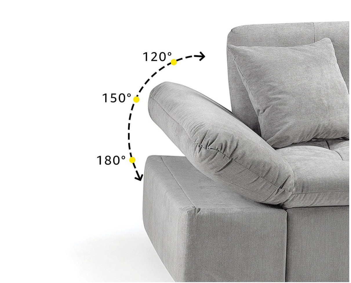 Bergen Sofabed Right Hand Corner - Grey