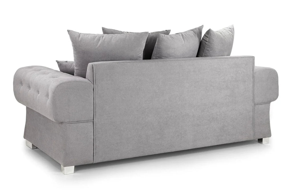 Love Seat Sofa Bed Grey 3 Seater