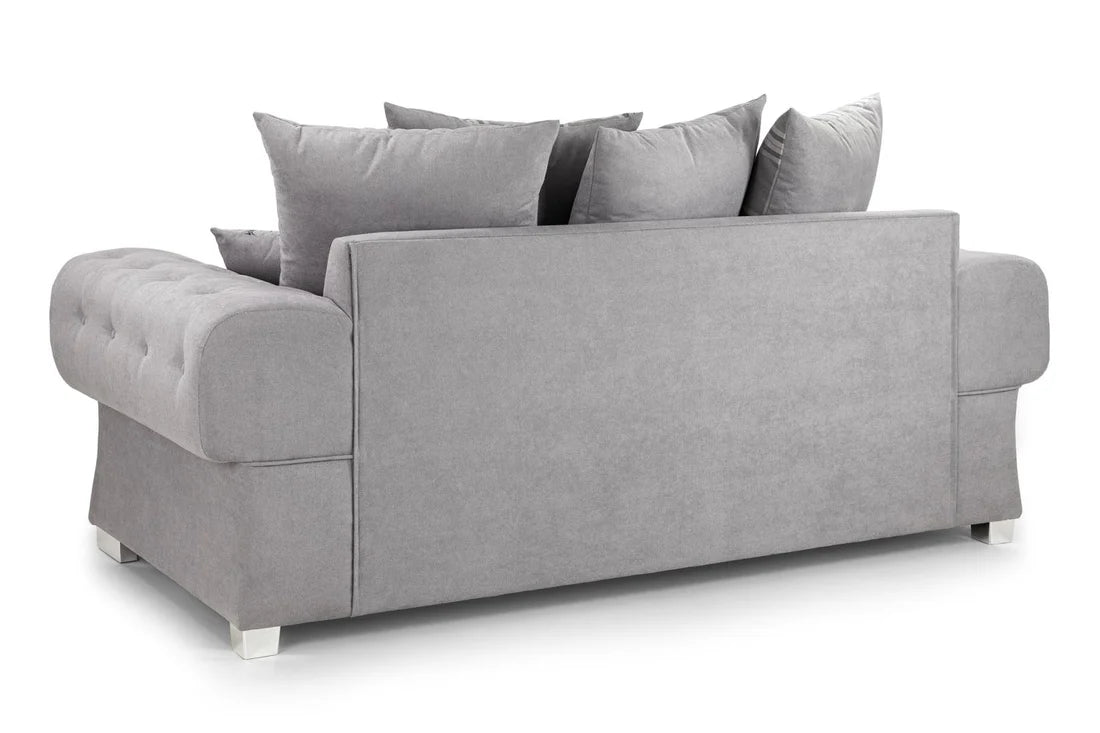Love Seat Sofa Bed Grey 3 Seater