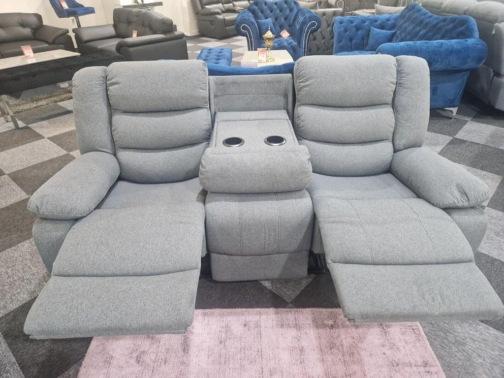MNS Milano Fabric 3 Seater Recliner Sofa (3 Seater Only)