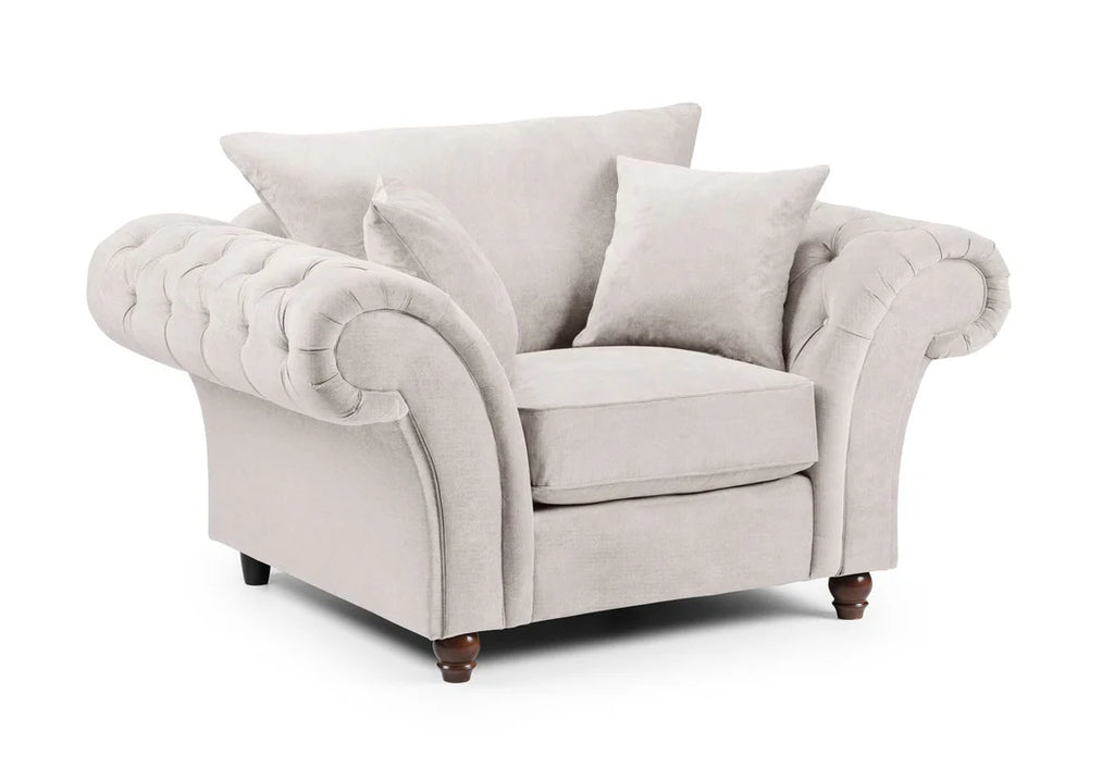 Windsor Fullback Grey Tub Armchair