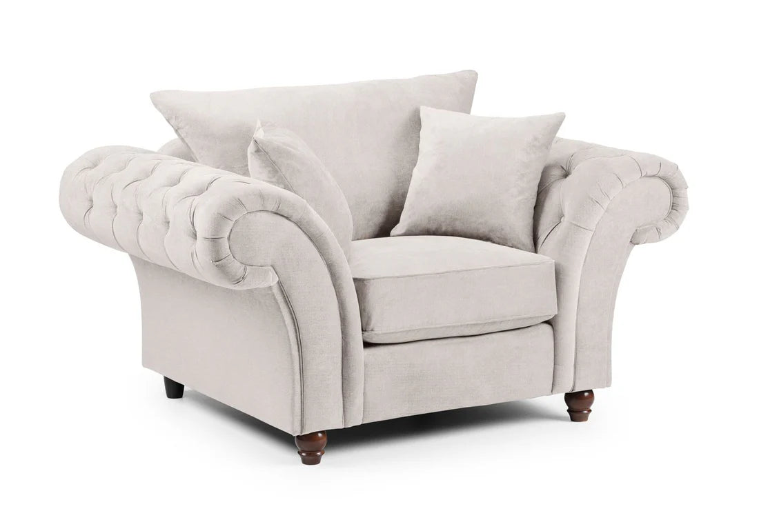 Windsor Fullback Grey Tub Armchair