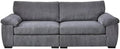 Jumbo Cord Sectional 3 Seater Sofa – Plush Support & Soft Cord Fabric | Space-Saving Split Design, Comfortable Sofa for Modern Living Rooms (Grey, 3 Seater)