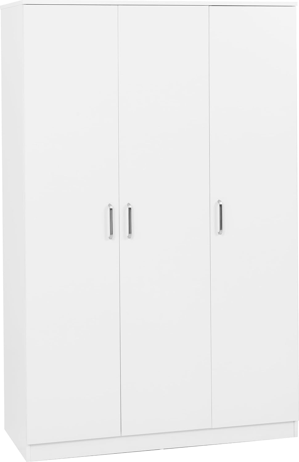 Dakota 3 Door Wardrobe in White