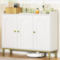 Sideboard Storage Cabinet, Kitchen Cabinets, 30 X 100 X 80.5 Cm | Freestanding Kitchen Cupboard Buffet with 2 Doors and Adjustable Shelves, for Dining Room, Living Room, White, SC21313G