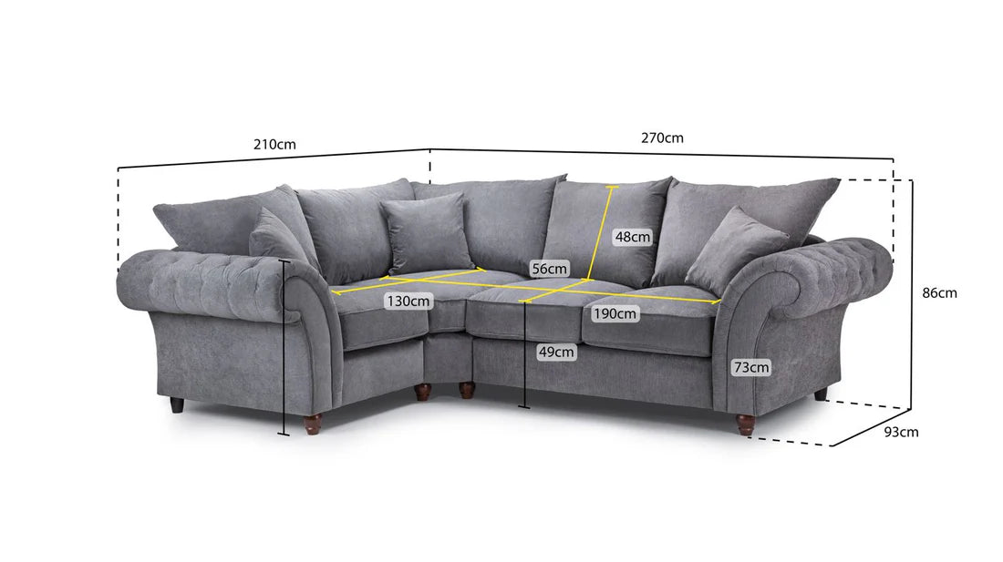 Windsor Fullback 4 Seater Cinema Corner Sofa