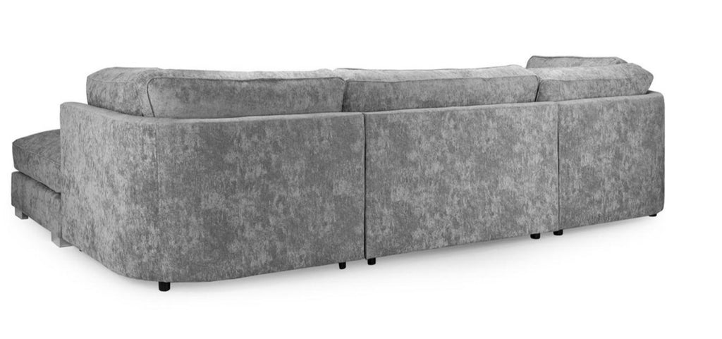 Bishop Full Cushion Seven Seater Corner Sofa Moveable Footstools