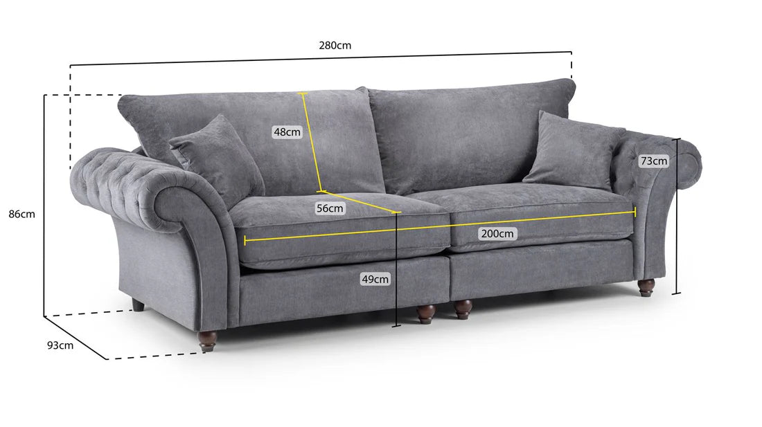 Windsor Fullback Modern Stone Sofa