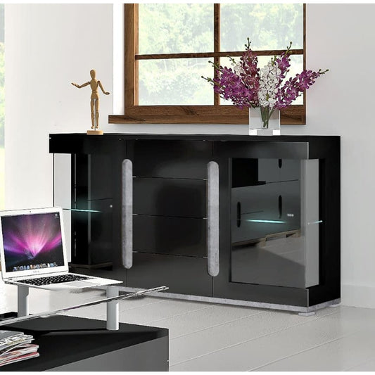 Black High Gloss Sideboard