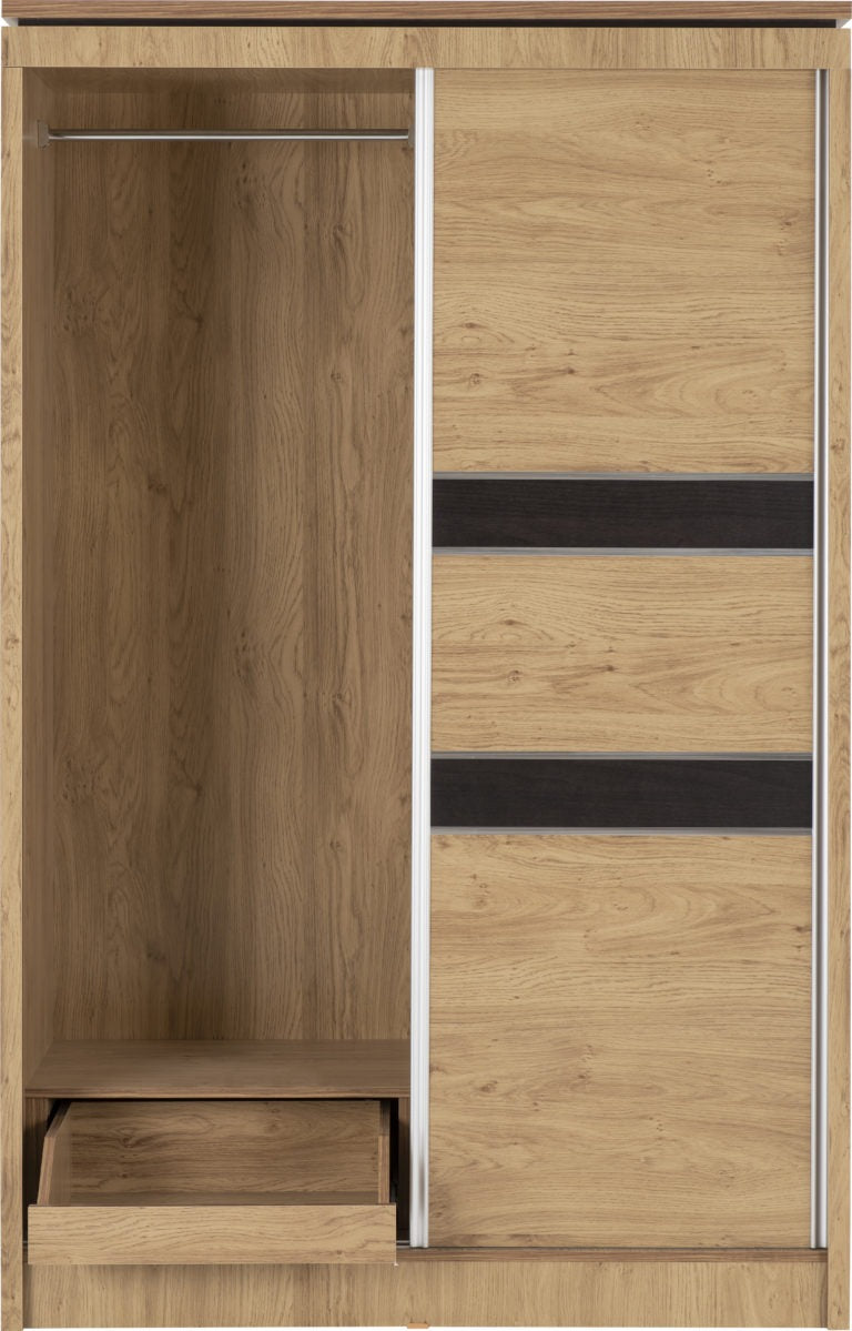 Seconique Charles 2 Door Sliding Wardrobe Mirror Doors